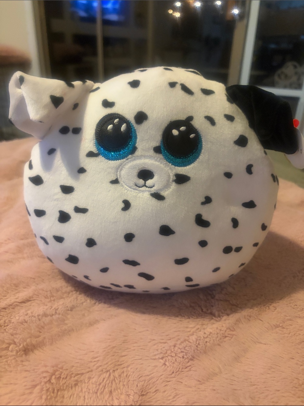 Ty Dalmatian Plush Toy - White, Black & Blue